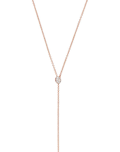 "CANDLE" rose gold and diamonds charming pendant