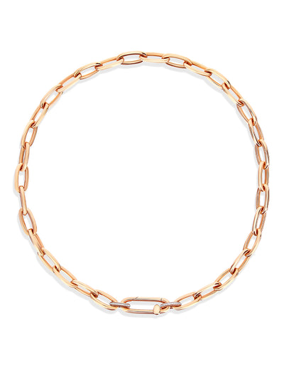 "Libera" rose Gold Necklace Chain with Diamonds