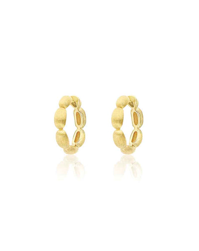 "Diva" gold hoop earrings (medium)