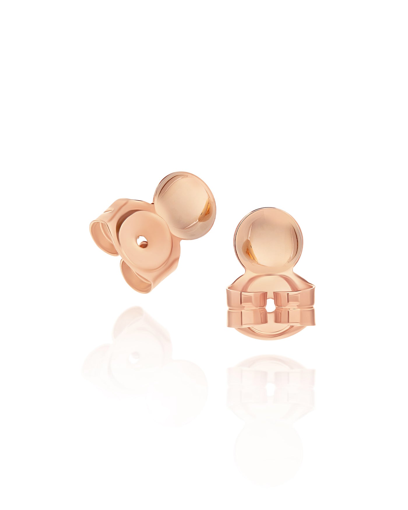 "Candle" rose gold and diamonds earrings