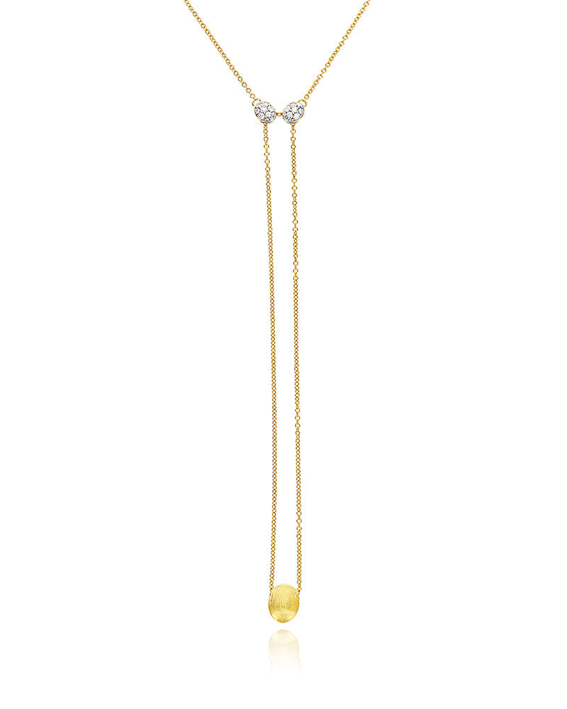 Collana "LUCE" convertibile 3 in 1 in oro e diamanti (piccola)