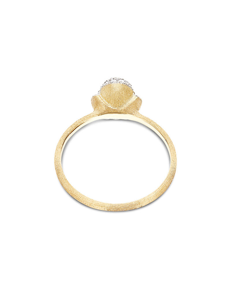 "dancing Élite" diamonds pavé and gold engagement ring