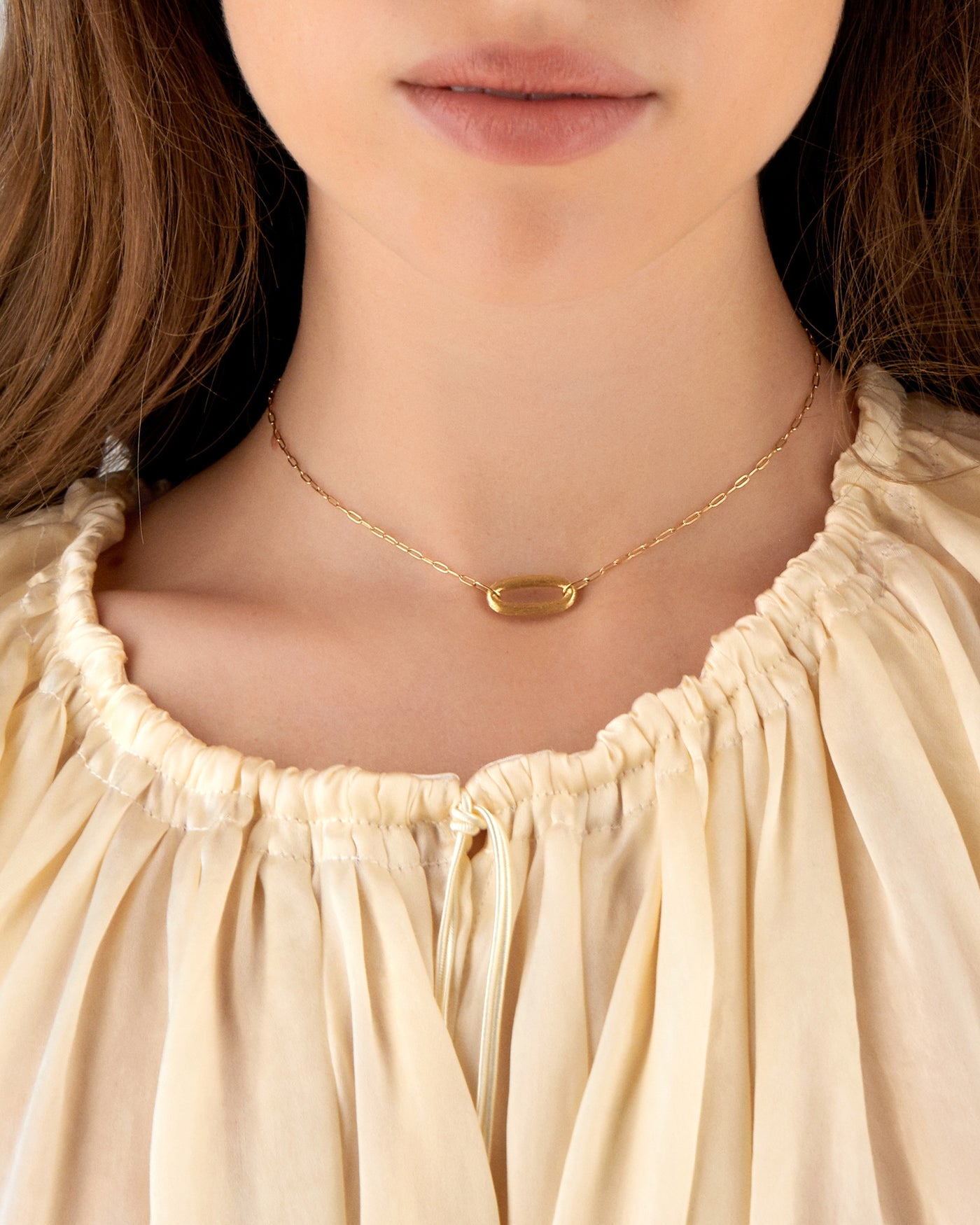 Collana "LIBERA" con anello in oro
