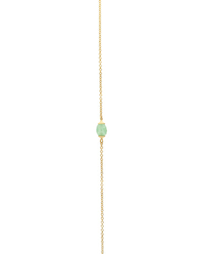 "Amazonia" gold and green aventurine necklace (small)