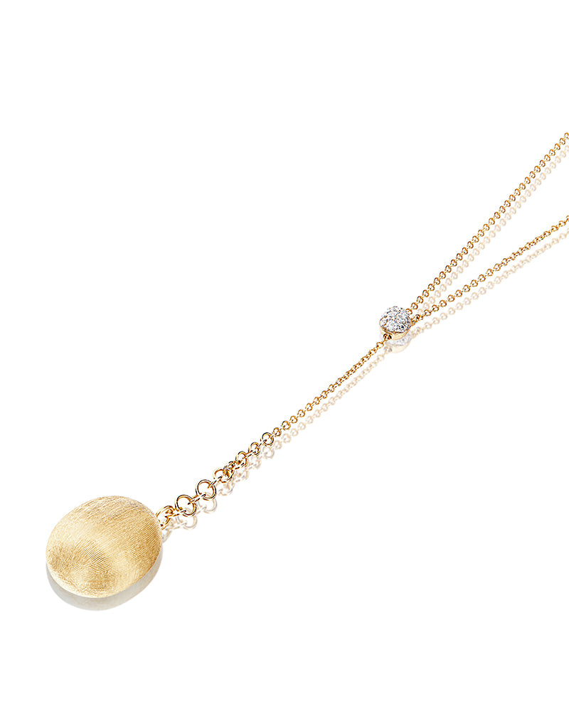 Collana "CANDLE" pendente con ciondolo in oro e diamanti