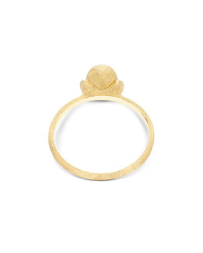"Élite" diamonds and gold boule ring (small)