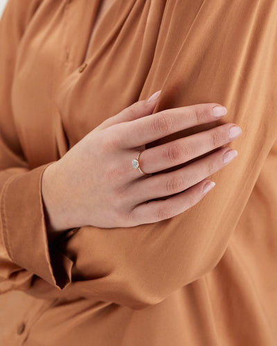 "dancing Élite" rose gold and diamonds romantic engagement ring (small)