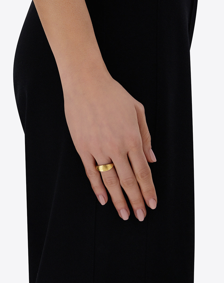 "trasformista" gold essential ring