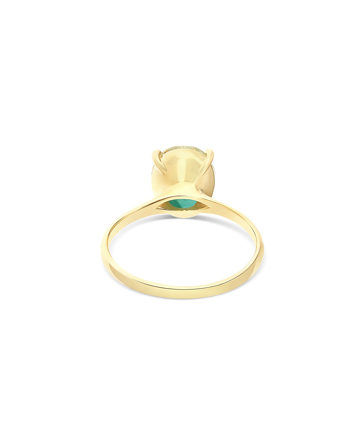 Ring „Ipanema Maré“ aus poliertem Gold, mit Dublette aus Rutilquarz, Perlmutt und Amazonit (mittel)