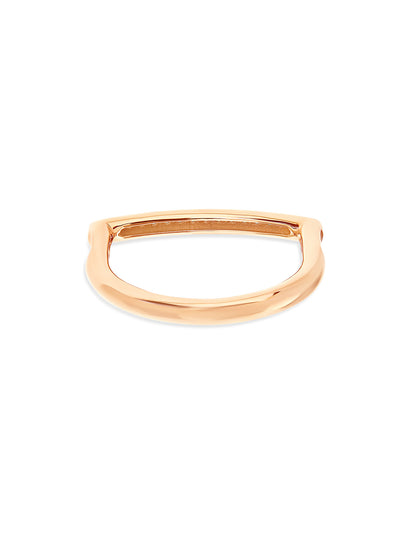 Essentieller Ring “Libera” aus Roségold und Diamanten