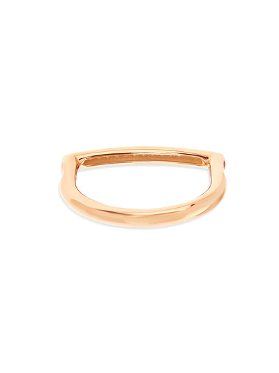 "Libera" rose Gold and diamonds pavé essential ring