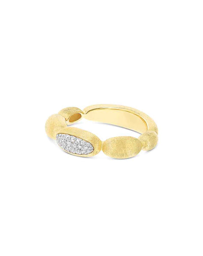 Anello “Diva” in oro e pavé di diamanti