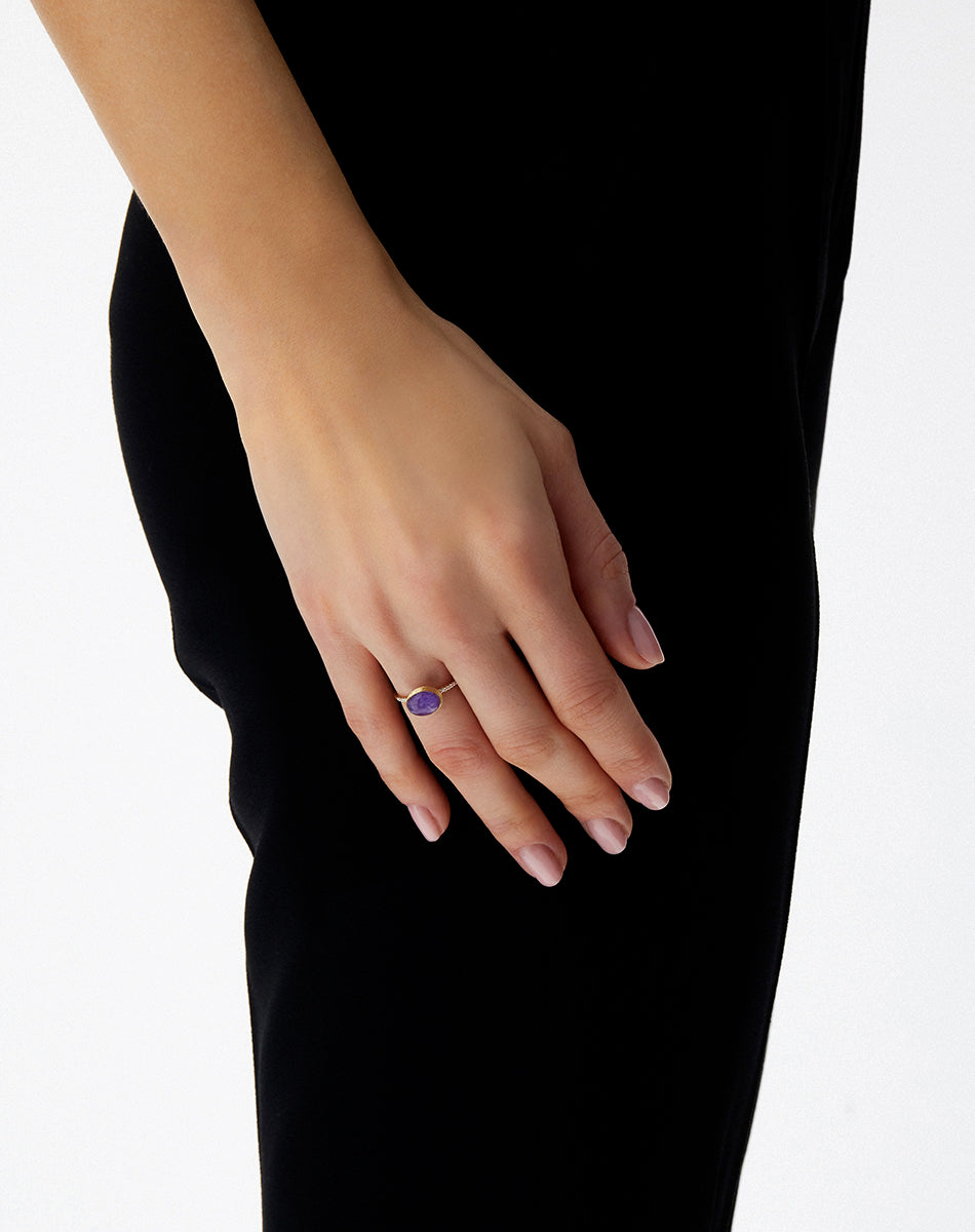 Anello Boules Violetta (piccolo)