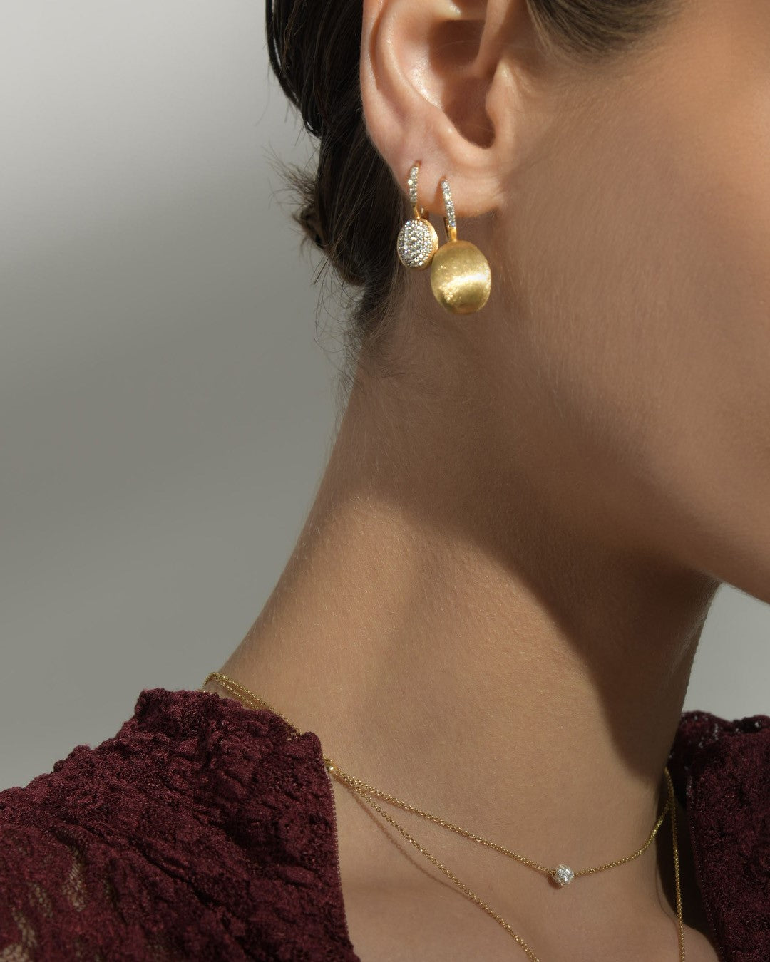 イタリアブランド　NANIS K18 ダイヤ イヤリング イタリアブランド NANIS K18 ダイヤ イヤリング