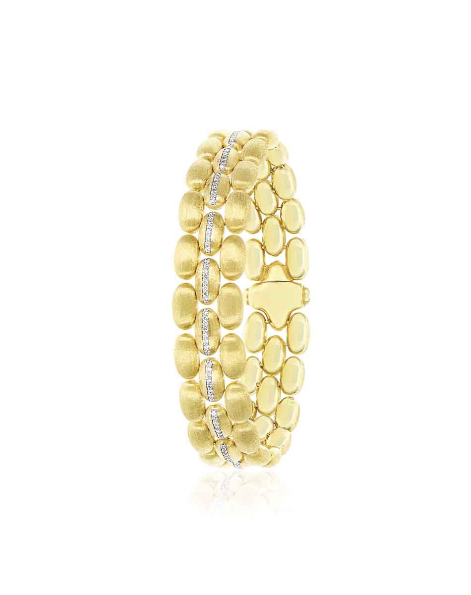 Statement Armband “Diva” in Gold und Diamanten