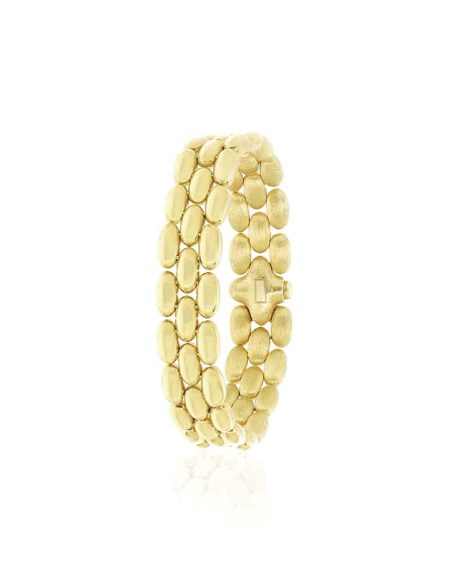 "Diva" gold and diamonds statement bracelet