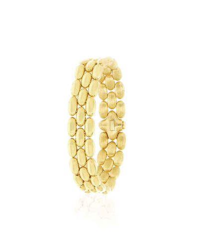 "Diva" gold and diamonds statement bracelet