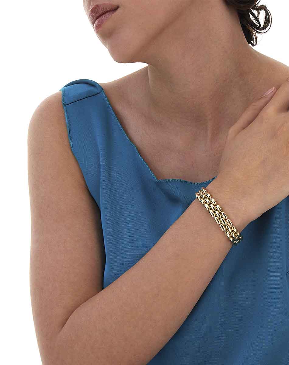 Statement Armband “Diva” in Gold und Diamanten