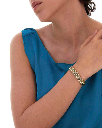 Statement Armband “Diva” in Gold und Diamanten