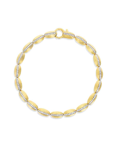 Tennis-Armband “Diva” in Gold und Diamanten