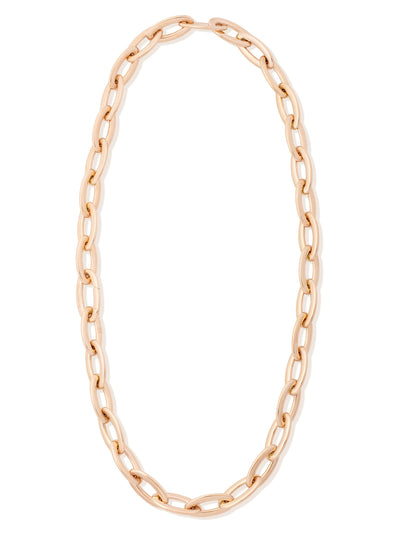 "libera icon" statement rose gold necklace chain