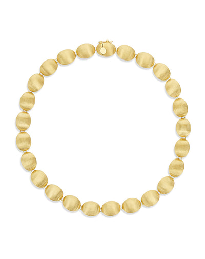 Lattementa “Muse” double-sided beaded choker in engraved gold, jadeite and rock crystal (Small)