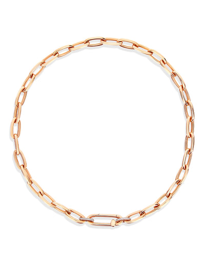 Halskette “Libera” mit Kette aus Roségold und Diamant-Details