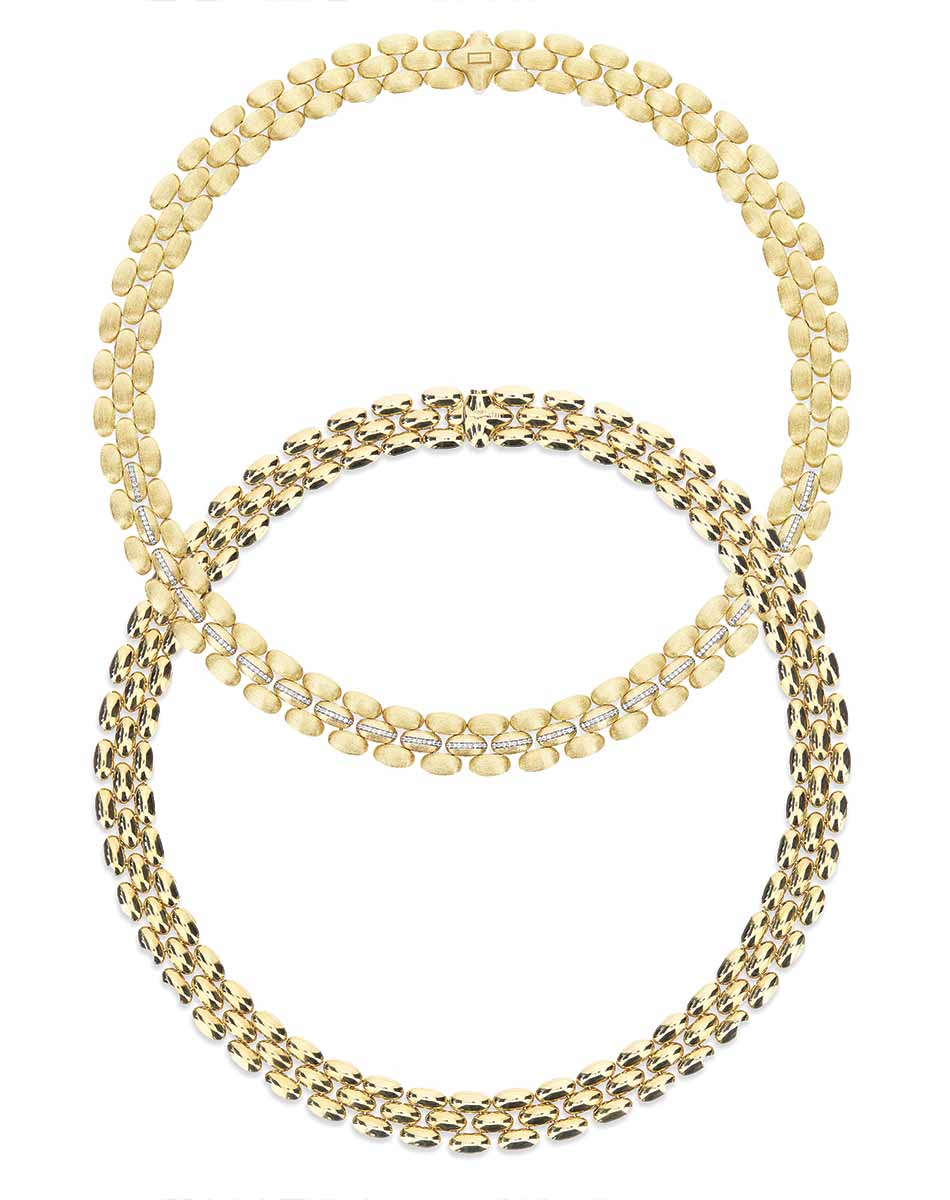 Statement Halskette “Diva” in Gold und Diamanten