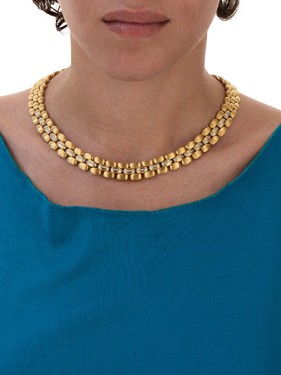 Statement Halskette “Diva” in Gold und Diamanten