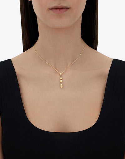 "dancing Élite" gold and diamonds contemporary pendant