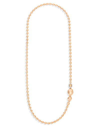 "Ivy" rose gold and diamonds iconic convertible necklace (short)