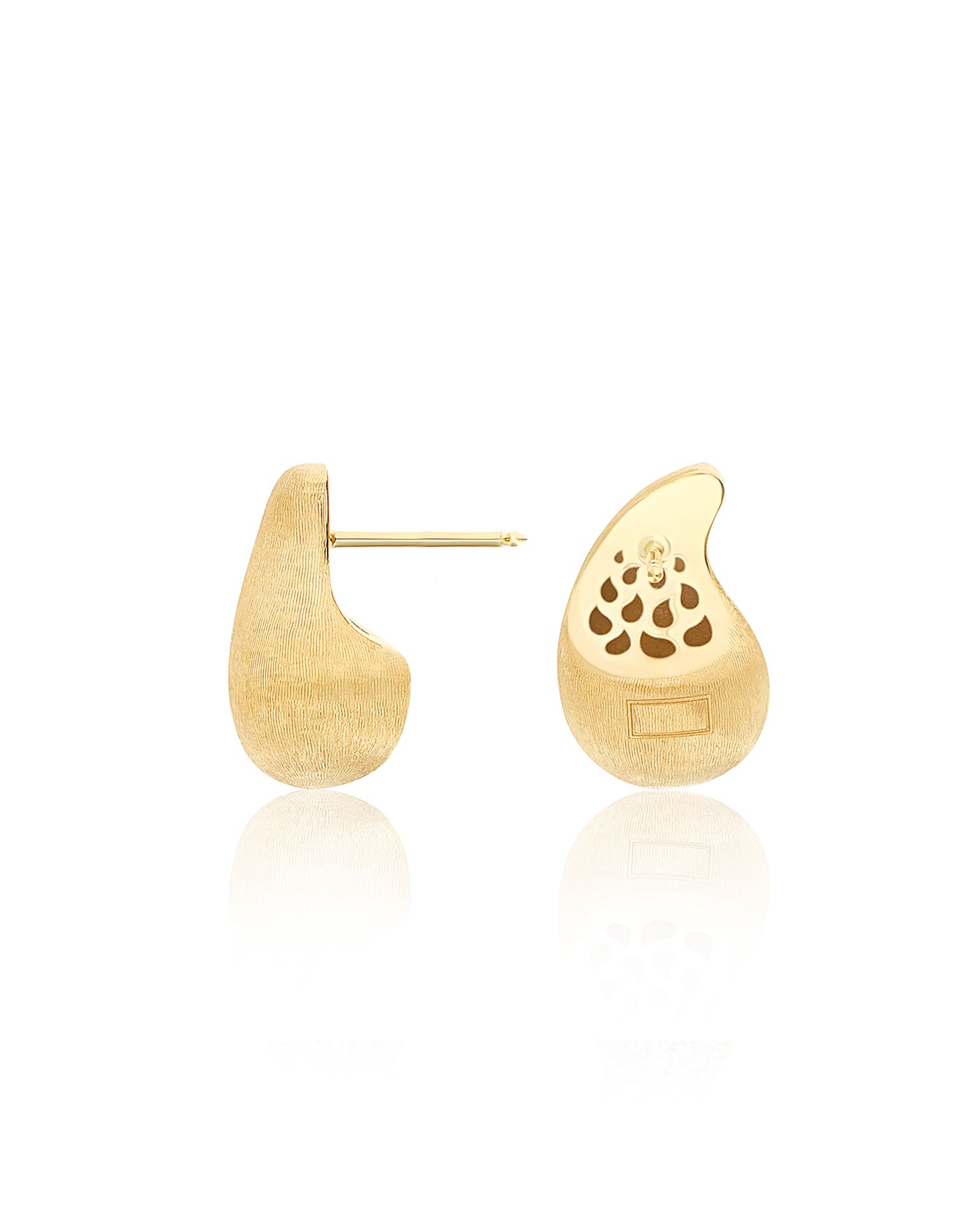 "Cachemire" gold mini earrings