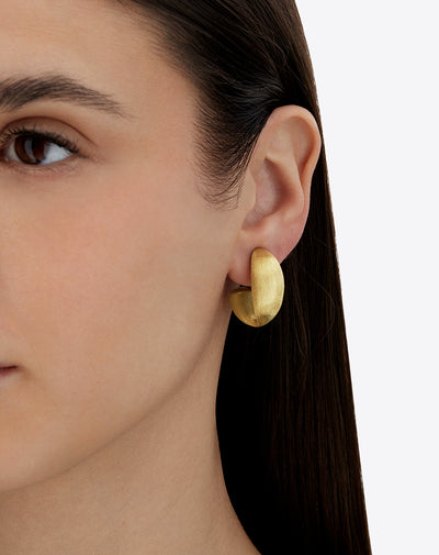 "trasformista" gold vintage hoop earrings