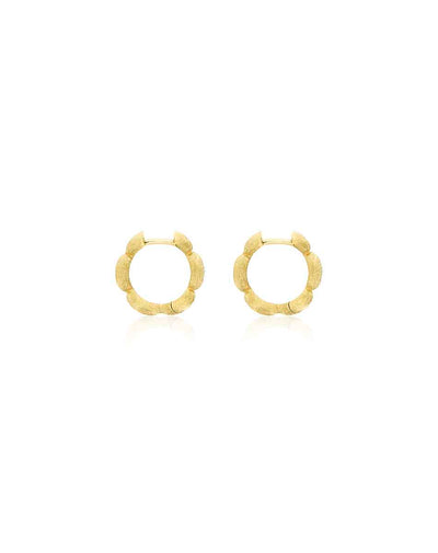 "Diva" gold hoop earrings (small)