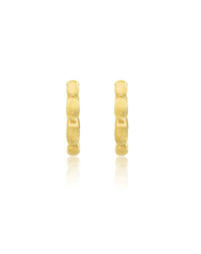 "Diva" gold hoop earrings (large)