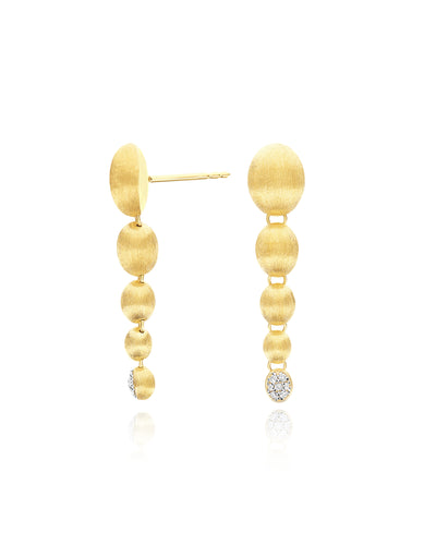 "nuvolette" gold and diamonds charming drop earrings