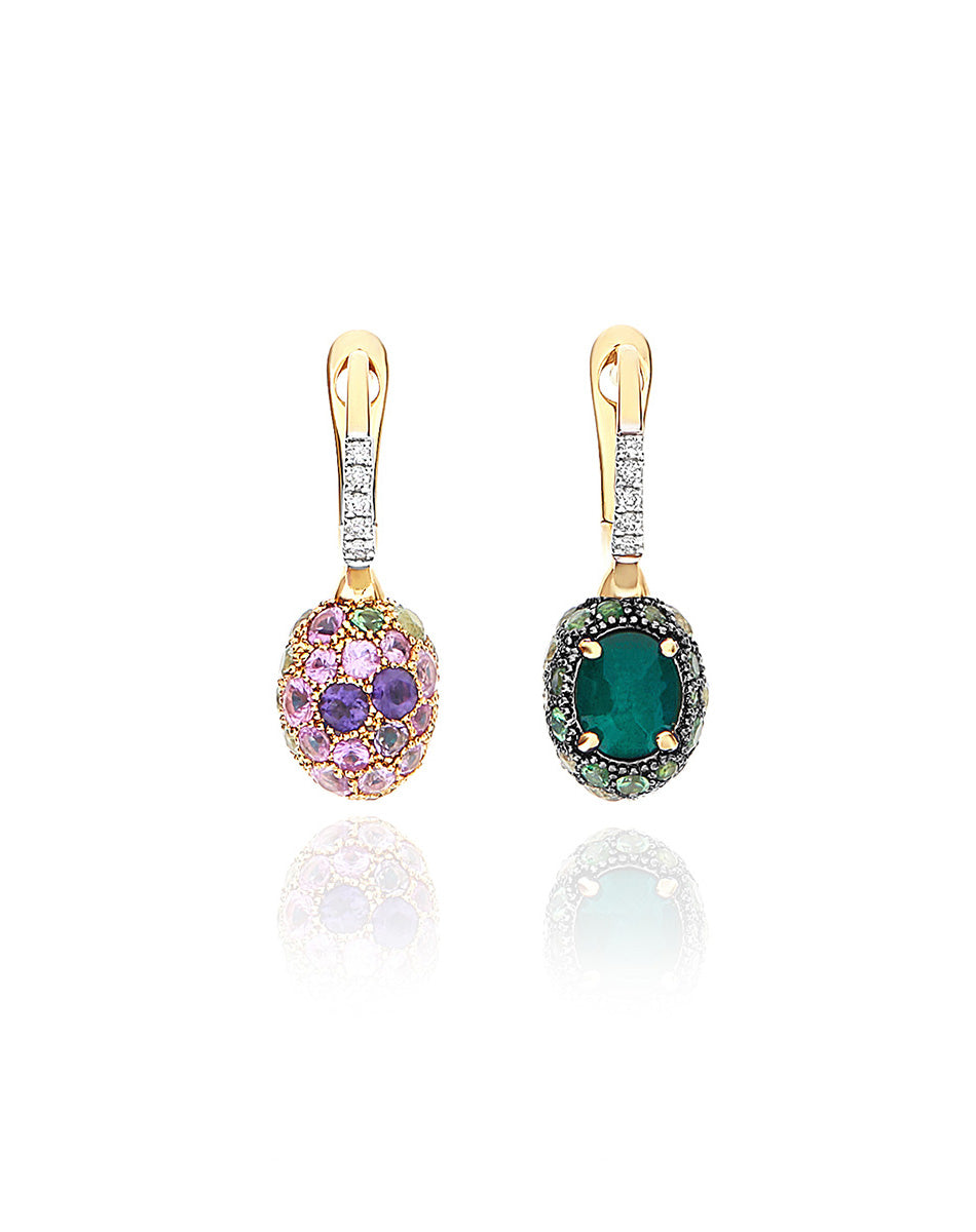 Reverse Ciliegine earrings (baby)