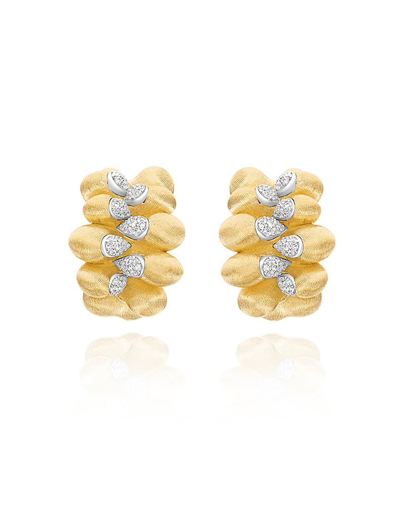 Nanis Orecchini iconici "TRASFORMISTA" in oro e diamanti – Nanis Italian Jewels