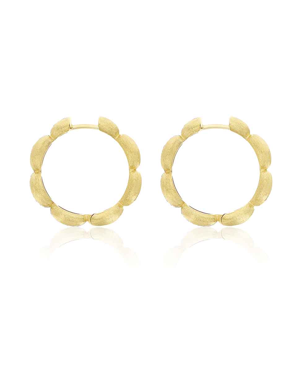 "diva" gold and diamonds hoop earrings (large)