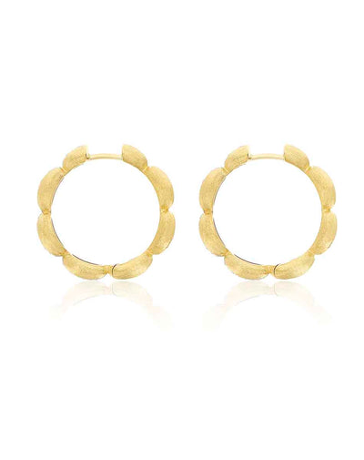 "diva" gold and diamonds hoop earrings (large)