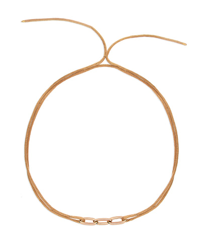 Armband Halskette “Libera Soul” mit dreifachem Element aus Roségold