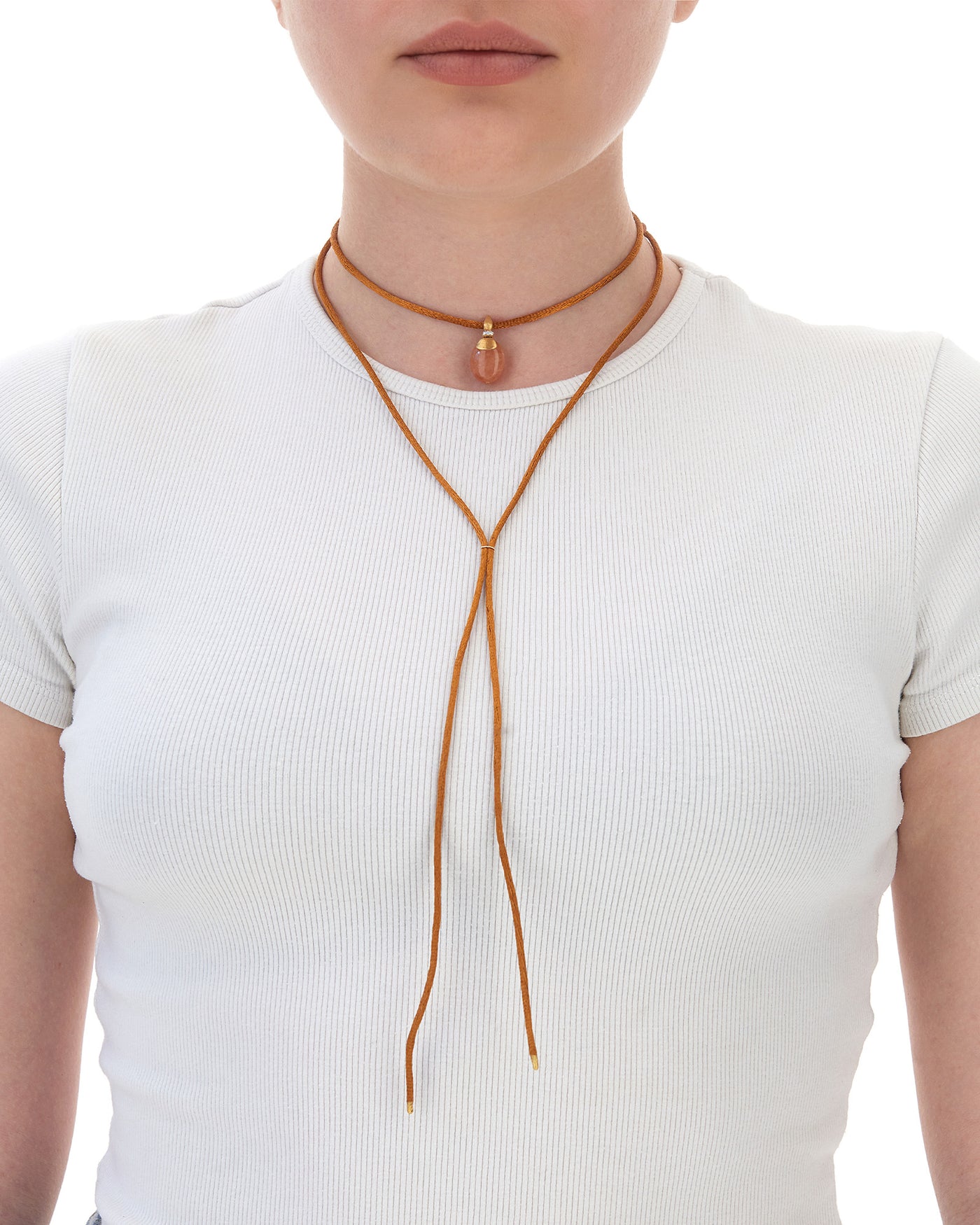 "petra" gold, diamonds and orange aventurine pendant (medium) 