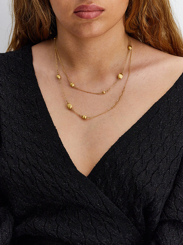 Élite gold and diamonds chanel necklace – Nanis Italian Jewels