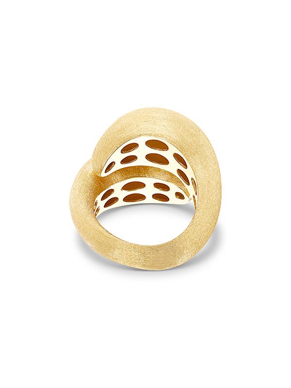 "trasformista" gold cocktail ring 