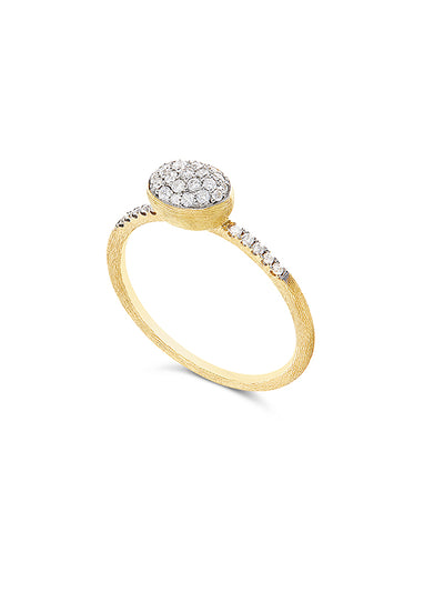 Anello di fidanzamento "DANCING ELITE" romantico con taglio brillante in oro e diamanti (piccolo)