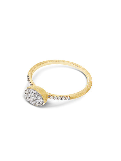 "Élite" diamonds and gold romantic engagement ring (small)