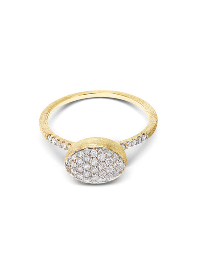 Anello di fidanzamento "DANCING ELITE"  romantico con taglio brillante in oro e diamanti (medio)