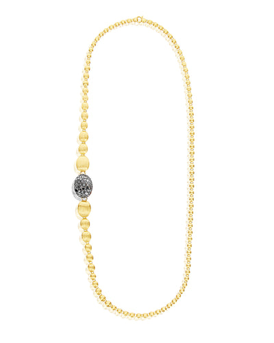 "reverse" gold, diamonds, rubies and rock crystal convertible y necklace