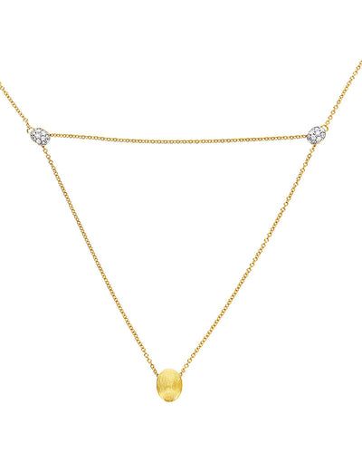 "luce" 3 in 1 gold and diamonds convertible necklace (small)