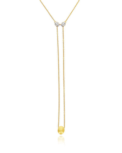 "luce" 3 in 1 gold and diamonds convertible necklace (small)